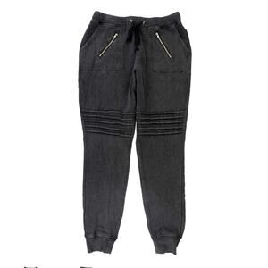 NEW MATERIAL GIRL BLACK MINERAL WASH JOGGERS WOMENS SIZE SMALL